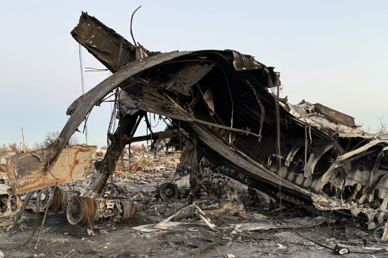 Remains from the UPS cargo plane crash affecting one of the surrounding businesses, Grade A Auto Parts, in Louisville, Ky.