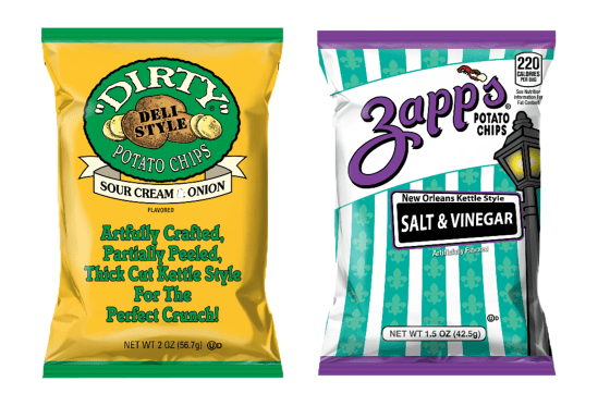The recall includes some Dirty sour cream and onion chips and some Zapp's salt and vinegar chips.