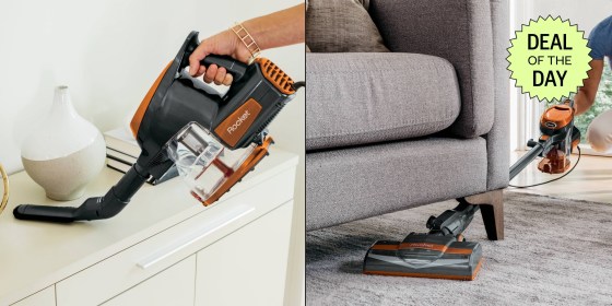 The Shark Rocket vacuum is a lightweight corded vacuum that's great for small apartments or homes. 
