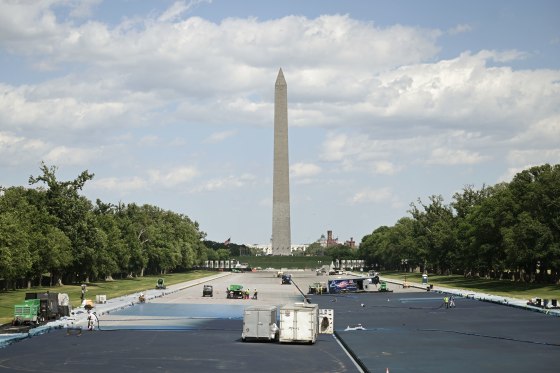Renovation continues at Lincoln Memorial Reflecting Pool