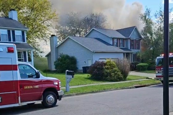 Plane Crash in Akron, Ohio.