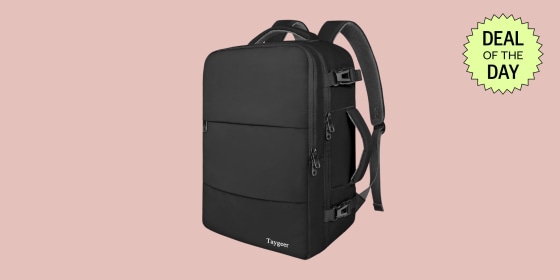 This travel laptop backpack comes in 23 different colors — including black, navy, gray, pink and green.