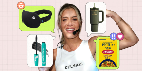 Former Peloton Kendall Toole says some of her favorite things include Celsius, Thrive Causemetics’ mascara, Dream Recovery’s sleep mask, the Stanley Quencher and Barilla Protein+ Pasta.