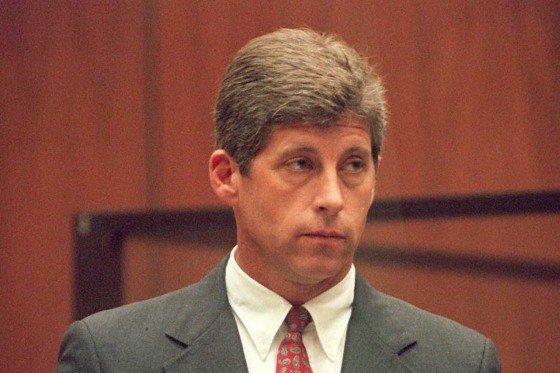 Former LA detective Mark Furhman listens to Judge