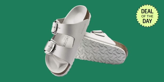 Birkenstock Arizona sandals have a contoured footbed with built-in arch support for comfort.