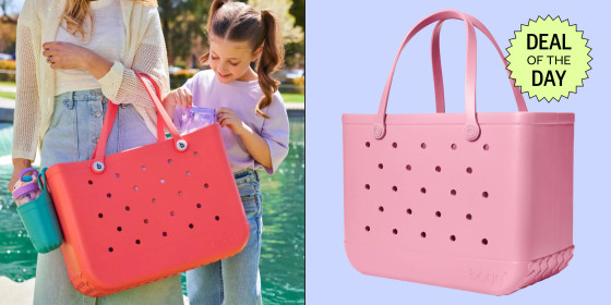 Bogg Bags in multiple shades of pink are on sale.
