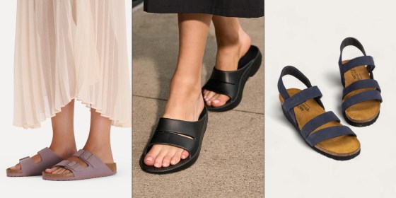According to podiatrists, the key to a comfy sandal is built-in arch support and thick, secure straps.