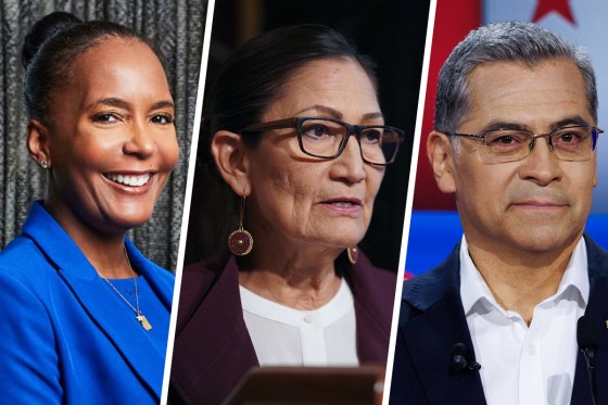 Keisha Lance Bottoms, Deb Haaland and Xavier Becerra.