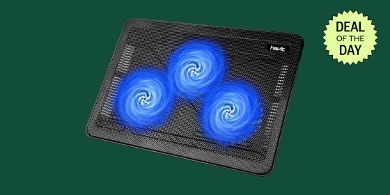 A laptop cooling pad can keep your computer and your lap cooling when you’re outside or doing intense activities like gaming.