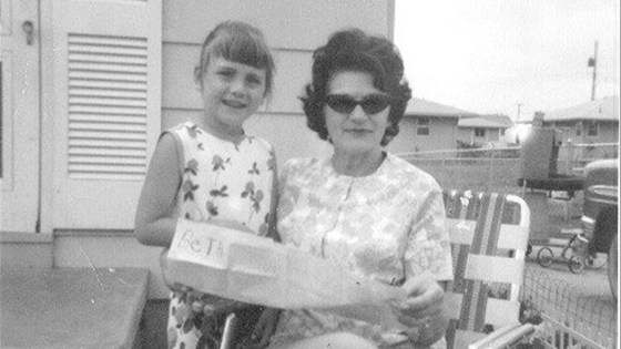 Lillian and her granddaughter Beth in April 1965