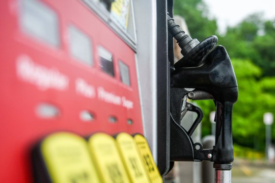 A fuel pump seen outside