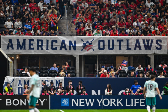 A banner for the American Outlaws