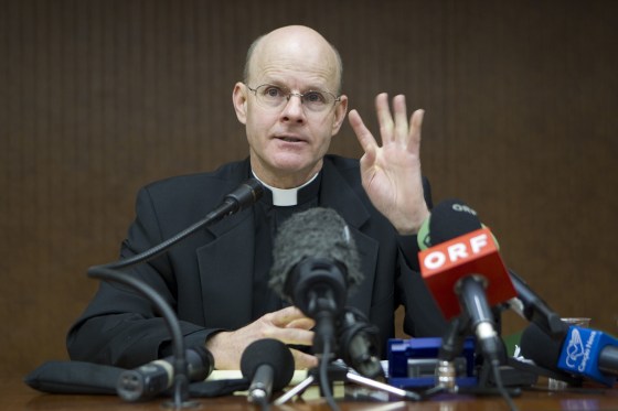 Monsignor Stephen Rossetti speaks in Rome in 2012.