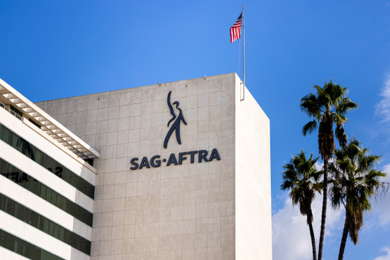 the SAG-AFTRA building in Los Angeles, CA
