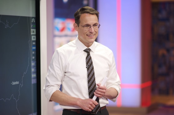 Steve Kornacki in a studio at NBC News.