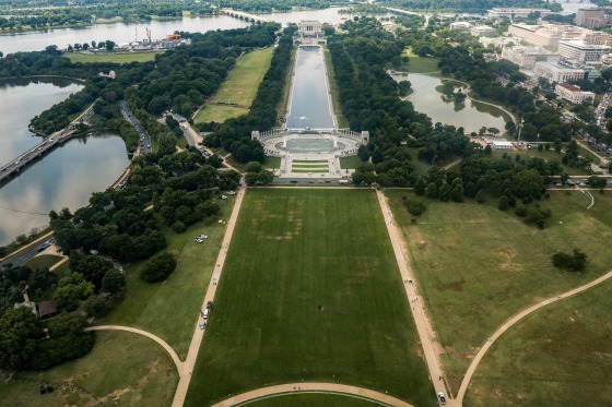 Federal authorities investigate giant ‘8647’ markings on National Mall - NBC News