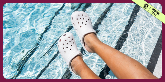 These Crocs styles are comfy, supportive and waterproof — and sales include both adults’ and kids’ sizes. 
