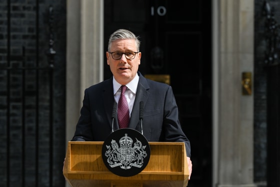 Keir Starmer, UK prime minister, makes a statement outside 10 Downing Street in London, UK, on Monday, June 22, 2026.