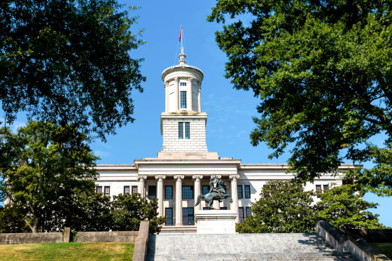 The Tennessee State Capitol Building in downtown Nashville.