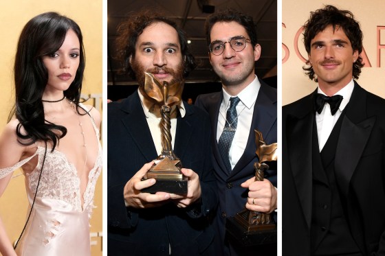 Jenna Ortega, Joshua Safdie, Benjamin Safdie and Jacob Elordi.
