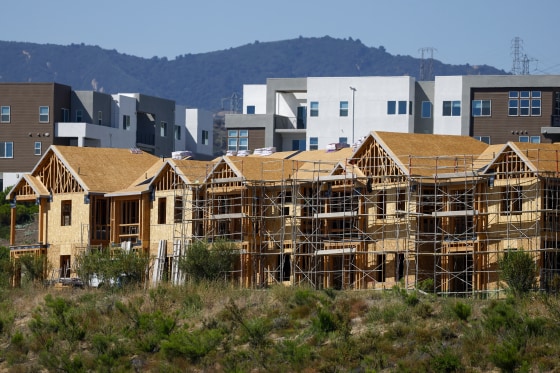 Houses under construction.