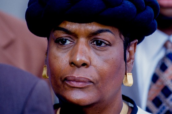 Khadijah Farrakhan Outside NBC Studios in Washington, in October 1997.