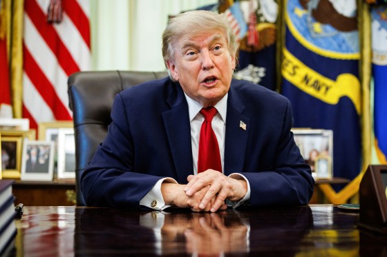 US President Donald Trump during a Presidential memorandum in the Oval Office.
