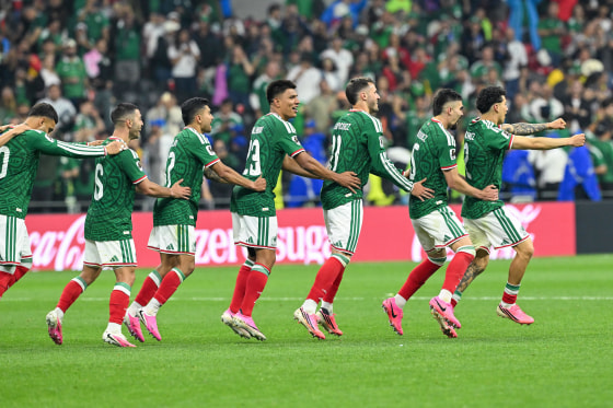 Mexico team celebrates.