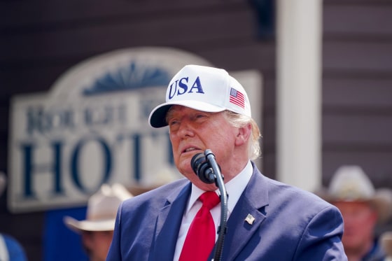 Donald Trump speaks during the Inaugural Events Of The Theodore Roosevelt Presidential Library.