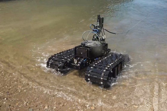A sea mine robot.