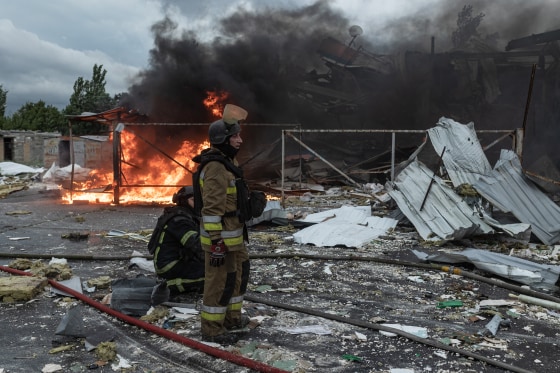 Russian air strike in Kramatorsk