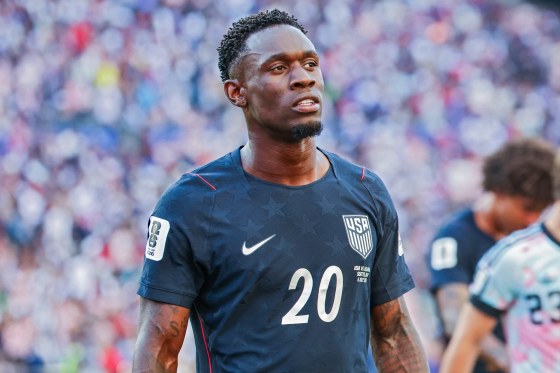 Folarin Balogun #20 of the United States during the USA v Belgium match.
