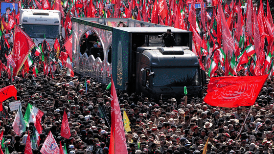 The funeral procession for Supreme Leader Ali Khamenei
