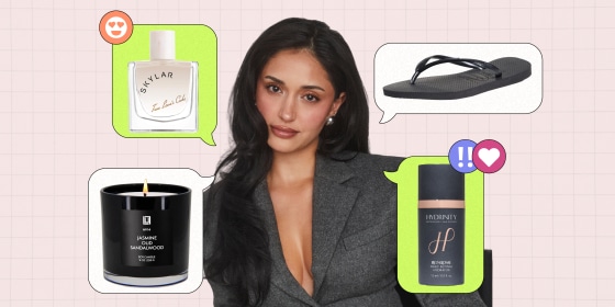 Love Island USA star Leah Kateb, who is the re-founder and COO of Skylar, says her favorite products include Lulu Candles, Skylar’s True Love’s Cake fragrance, Havaianas flip flops and Hydrinity retinol.