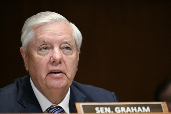 U.S. Sen. Lindsey Graham, R-S.C., during a committee hearing on Capitol Hill in Washington, D.C., on May 12.