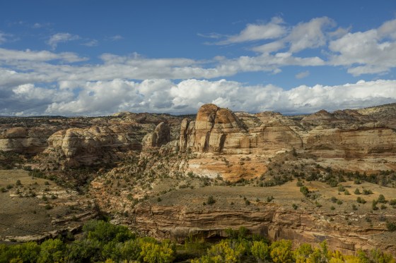 View from Highway 12 over the landscape of Escalante River