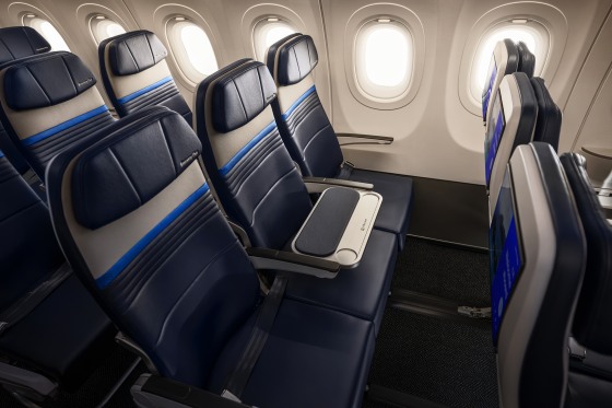 United's Economy Plus seats on its new Airbus A321XLR aircraft.