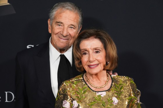 Paul and Nancy Pelosi arrive at the Pre-Grammy Gala