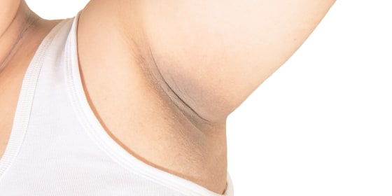 A few brands have released tinted deodorant aka deodorant concealer to help even out the skin tone in your armpits.
