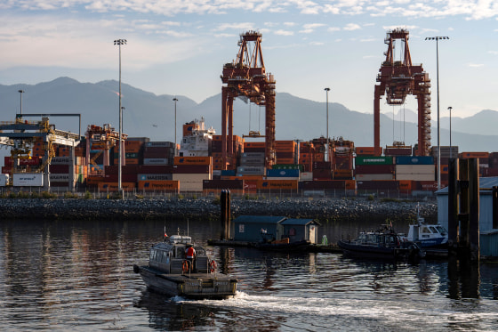 The Port Of Vancouver As Carney, Trump Agree to Speed Up Talks Before 50% Tariffs Hit
