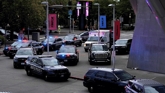 Image: Gif carousel of images of the shooting in Seattle 