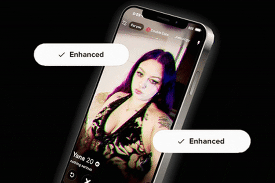Several Tinder users told NBC News the app's AI tool altered their facial features, skin tone and even added details that weren’t there. 
