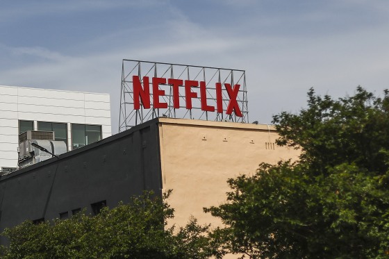 The Netflix office building in Los Angeles on April 16, 2026.