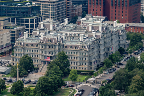 The Eisenhower Executive Office Building (EEOB) building.