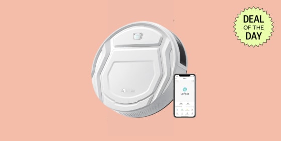 This robot vacuum has a slim profile to fit under coffee tables, sofas and more.