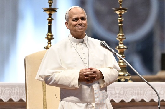 Pope Leo XIV attends a weekly general audience at St Peter's
