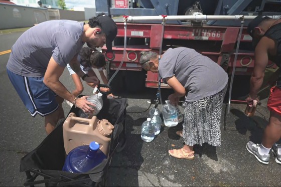 Puerto Ricans who were already grappling with little or no water for days are now dealing with official water rationing measures. Photos from George Solis and his crew from Puerto Rico.