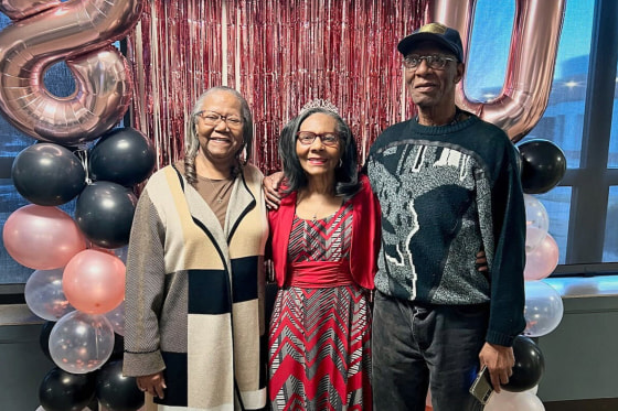 John Wesley Allen with his sisters Marie Stanford and Delores Fowler.