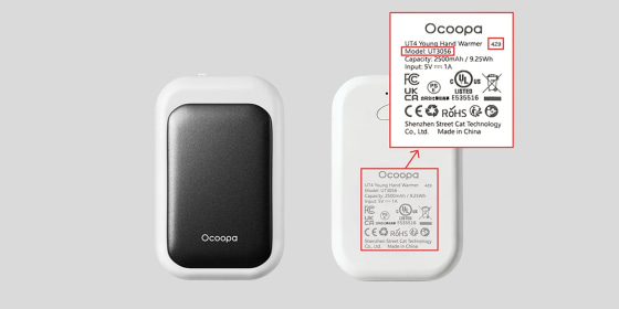 The impacted Ocoopa handwarmers were sold between September 2018 and May 2026.