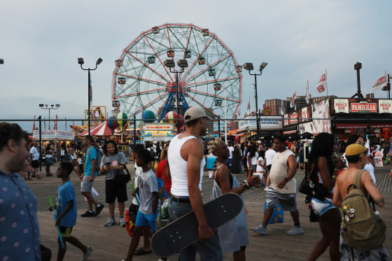 New York City Celebrates The Fourth Of July With Fireworks And A Parade Of Ships